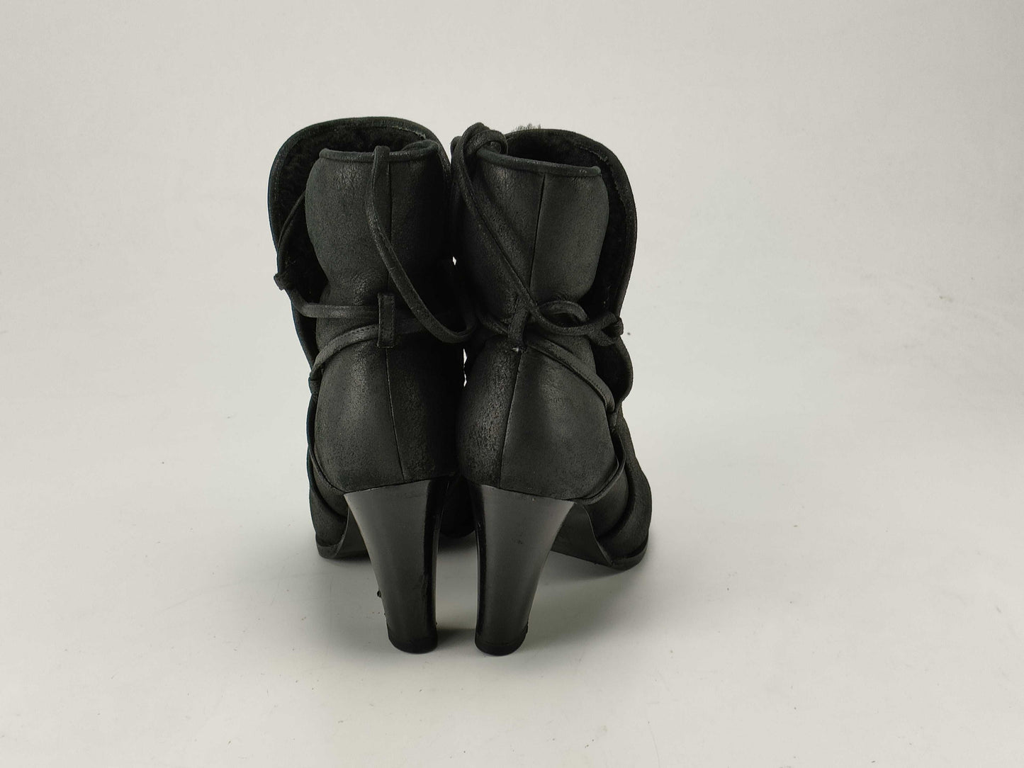 CHANEL Coco Black Fur Other Shoes