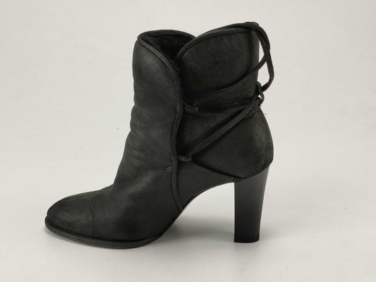 CHANEL Coco Black Fur Other Shoes