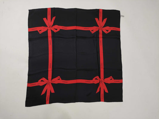 CHANEL ribbon scarf scarf