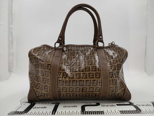 FENDI Mamma Fendi Zucchino Mini Boston Bag