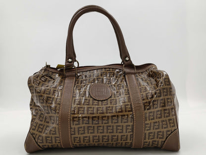 FENDI Mamma Fendi Zucchino Mini Boston Bag