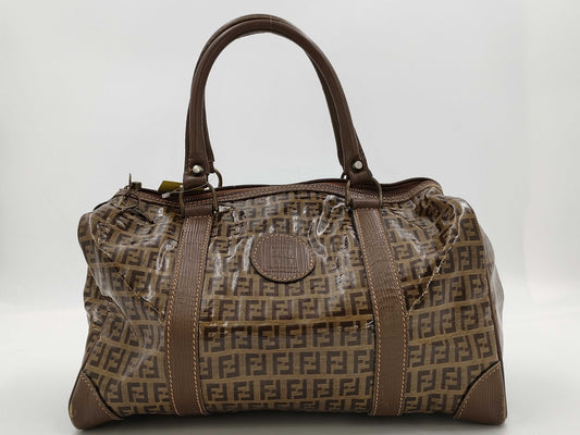 FENDI Mamma Fendi Zucchino Mini Boston Bag