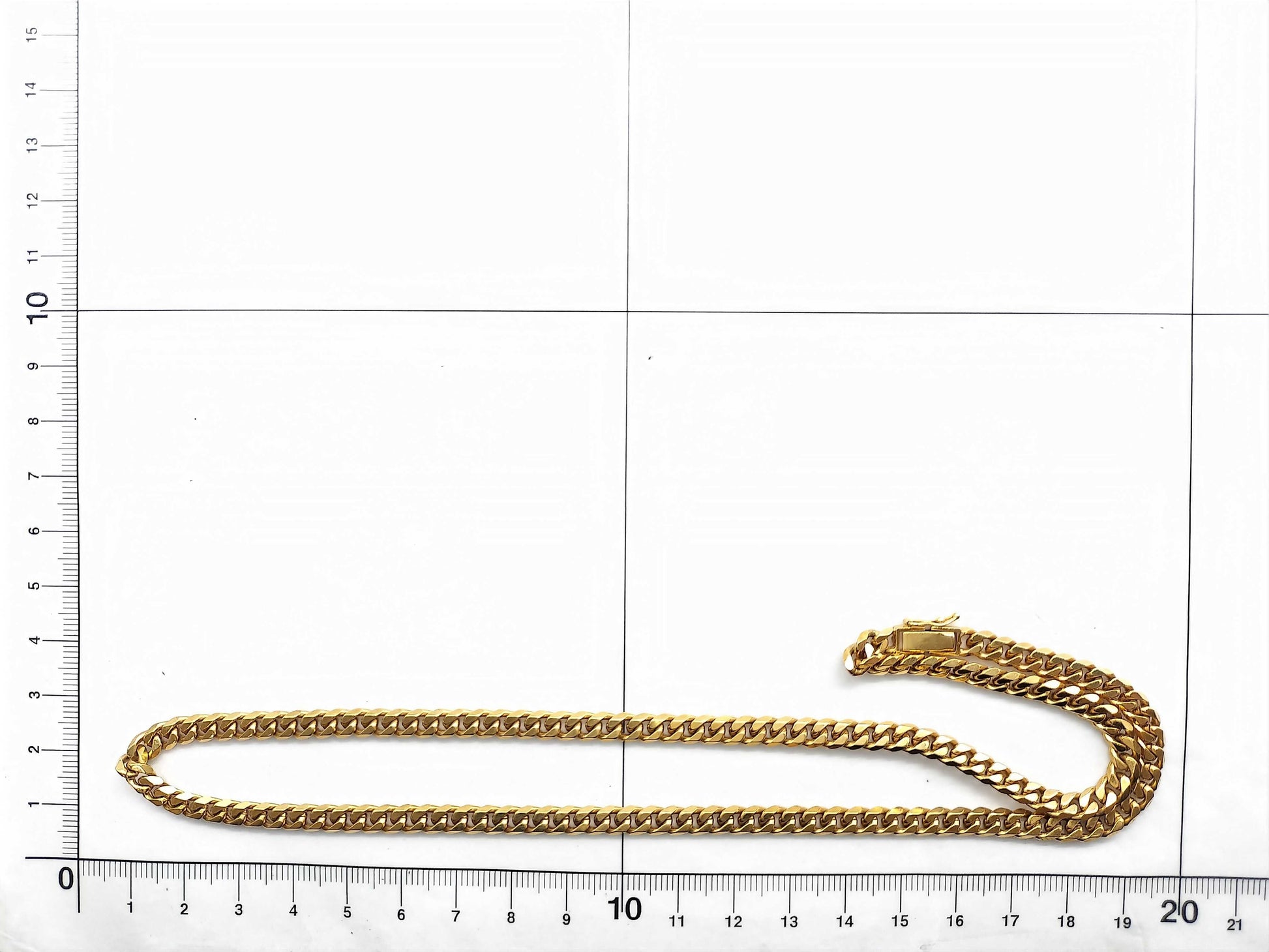 6-sided single 18K gold Kihei necklace, 50.8g 