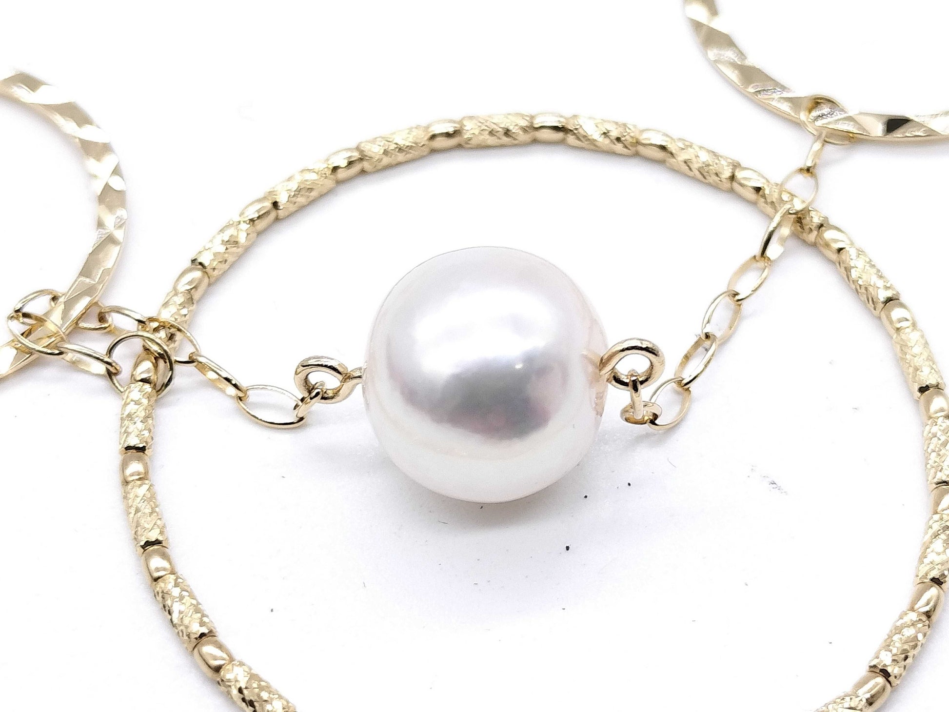 TASAKI Station Akoya Pearl Diameter Approx. 9.1-9.8mm K18 17.3g Necklace 