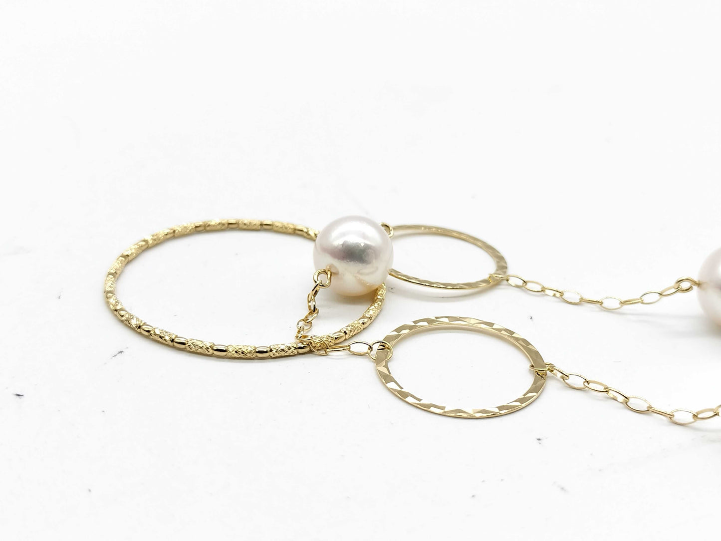 TASAKI Station Akoya Pearl Diameter Approx. 9.1-9.8mm K18 17.3g Necklace 