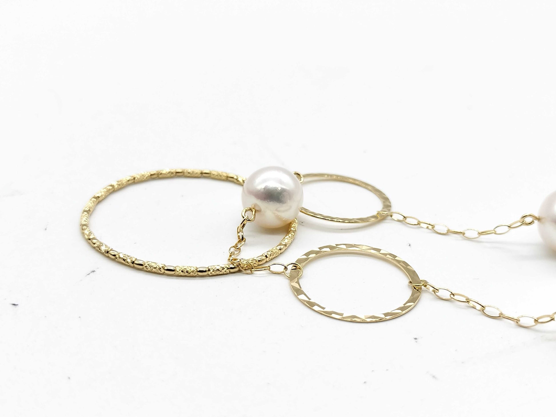 TASAKI Station Akoya Pearl Diameter Approx. 9.1-9.8mm K18 17.3g Necklace 