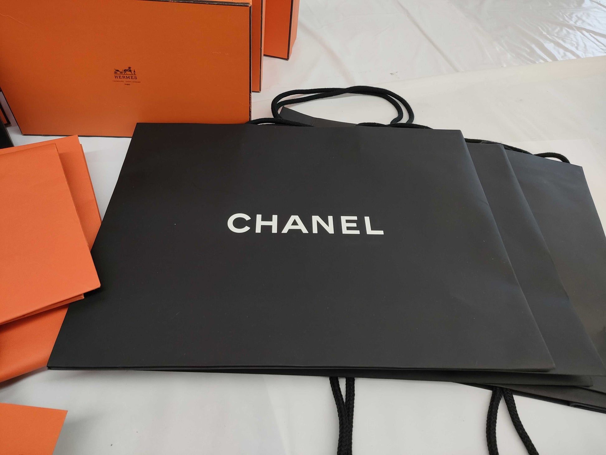 HERMES CHANEL Box/Shopper Set, Brand Empty Box Collection, Brand Empty Box Collection 