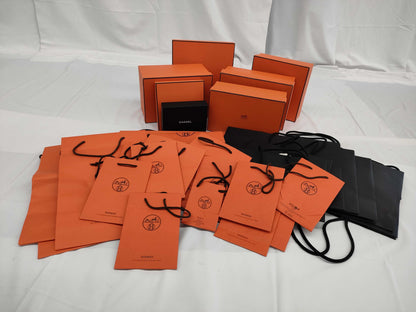 HERMES CHANEL Box/Shopper Set, Brand Empty Box Collection, Brand Empty Box Collection 