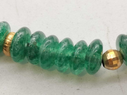 Emerald K18/METAL 6.2g Bracelet/Bangle 