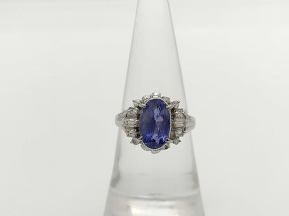 S3.02ct D0.35ct PT900 5.0g Ring 