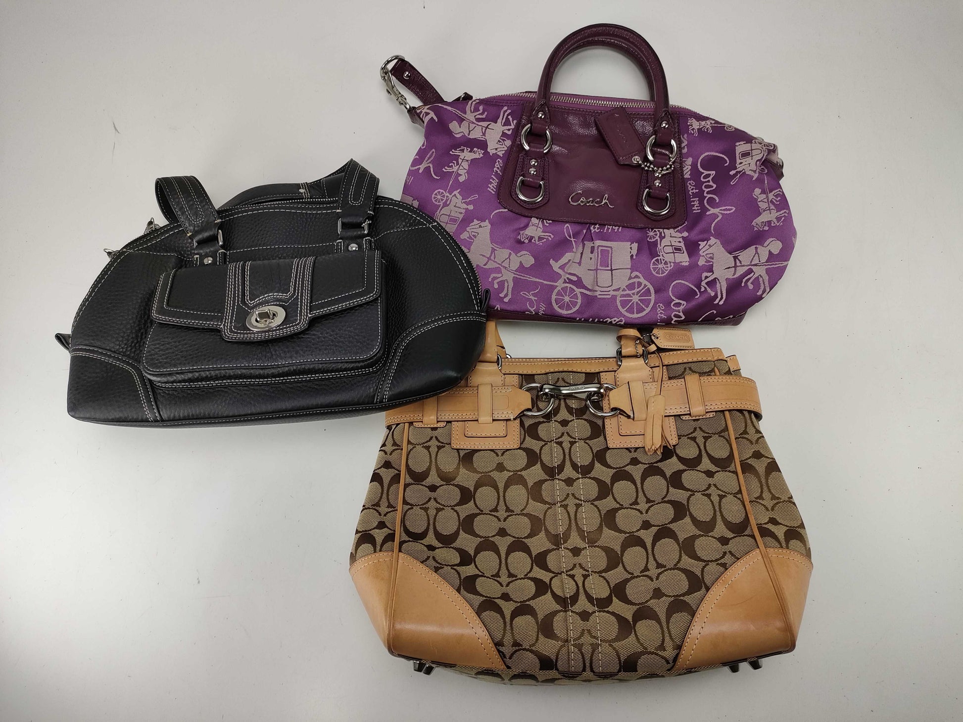 COACH Signature 3-Piece Handbag