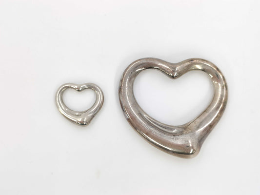 Tiffany & Co. SV925 Open Heart Top 2-Piece Pendant Top