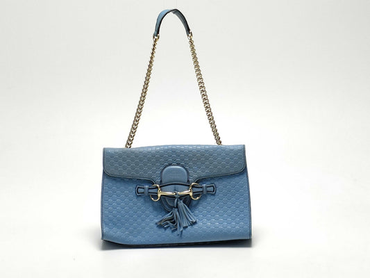GUCCI Guccissima Horsebit Shoulder Bag/449635