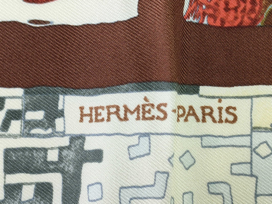 HERMES Carre Loic Dubigeon Scarf Scarf