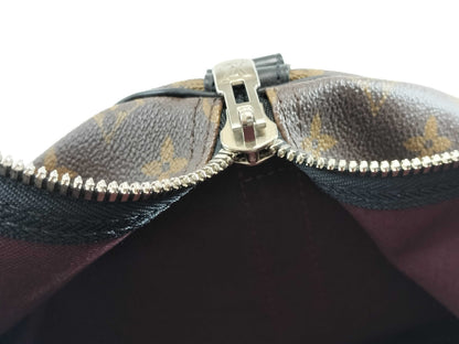 LOUIS VUITTON Monogram Macassar Keepall 55 Bandoli Boston Bag