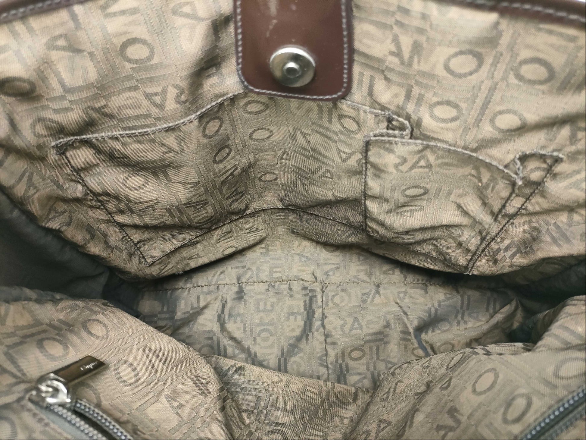 Salvatore Ferragamo vinyl tote bag