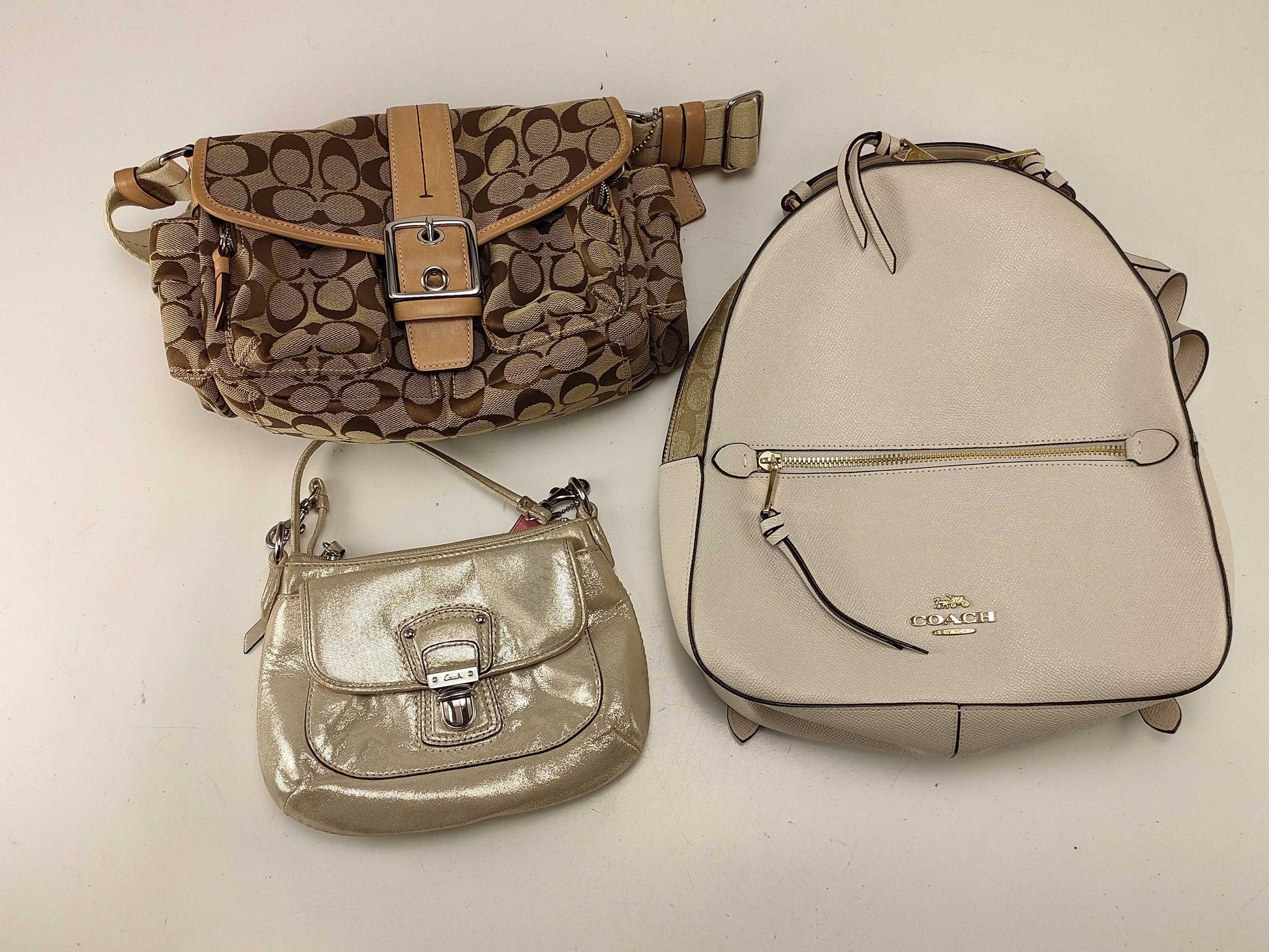 COACH Backpack/Shoulder/Hand 3-Piece Backpack