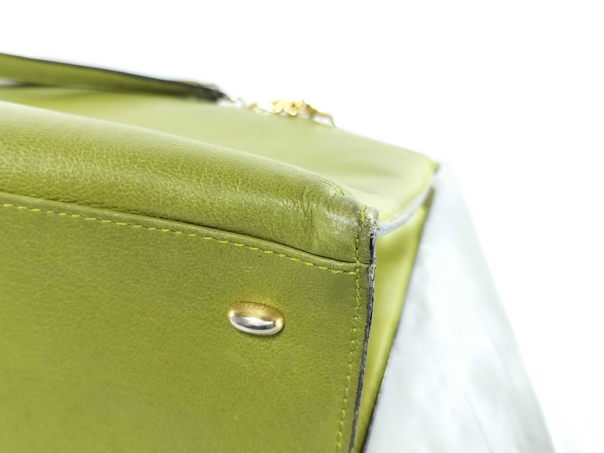 CELINE Leather Chain Handbag Handbag