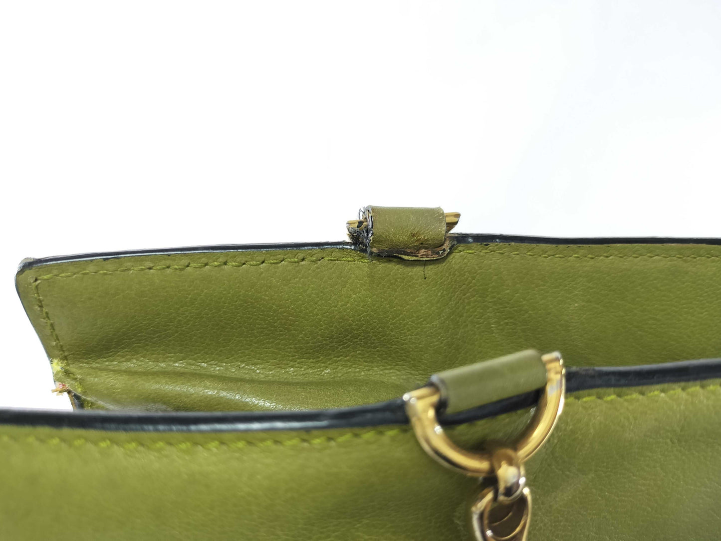 CELINE Leather Chain Handbag Handbag