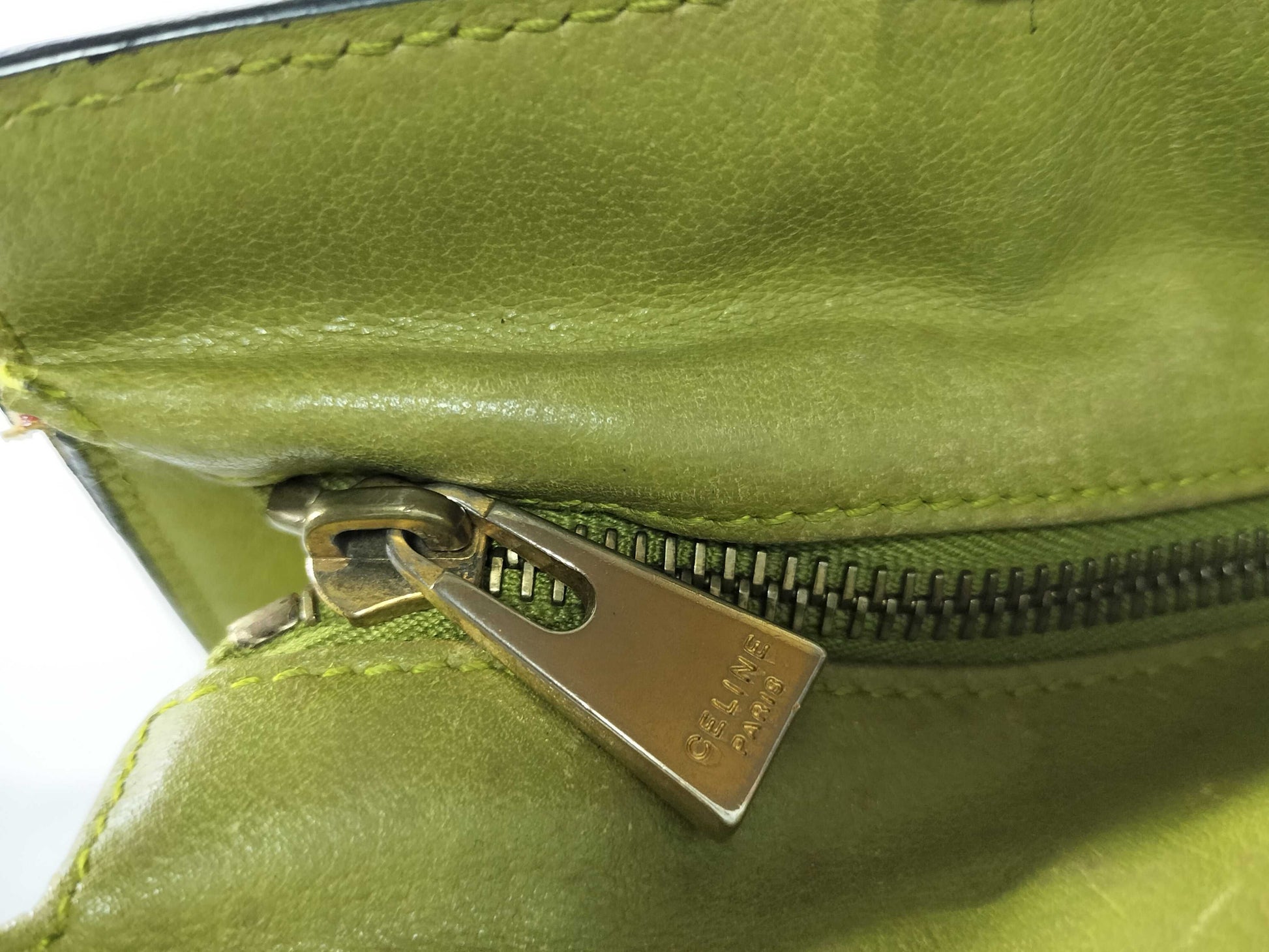 CELINE Leather Chain Handbag Handbag