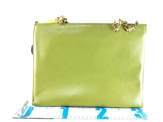 CELINE Leather Chain Handbag Handbag