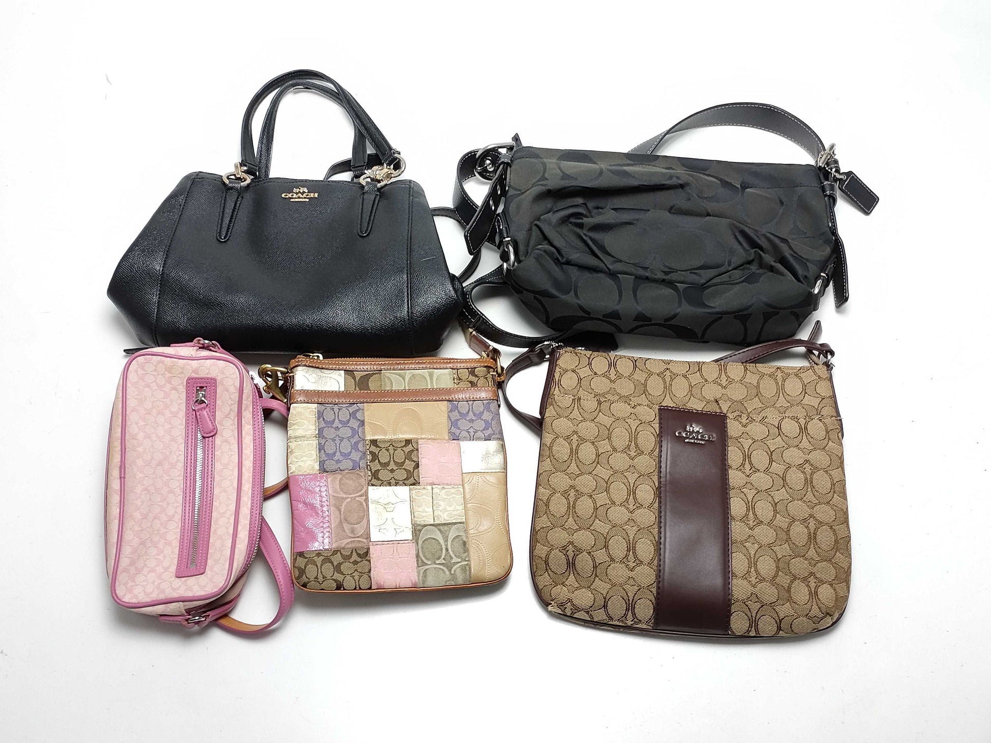 COACH Signature 2-way Shoulder Bag 