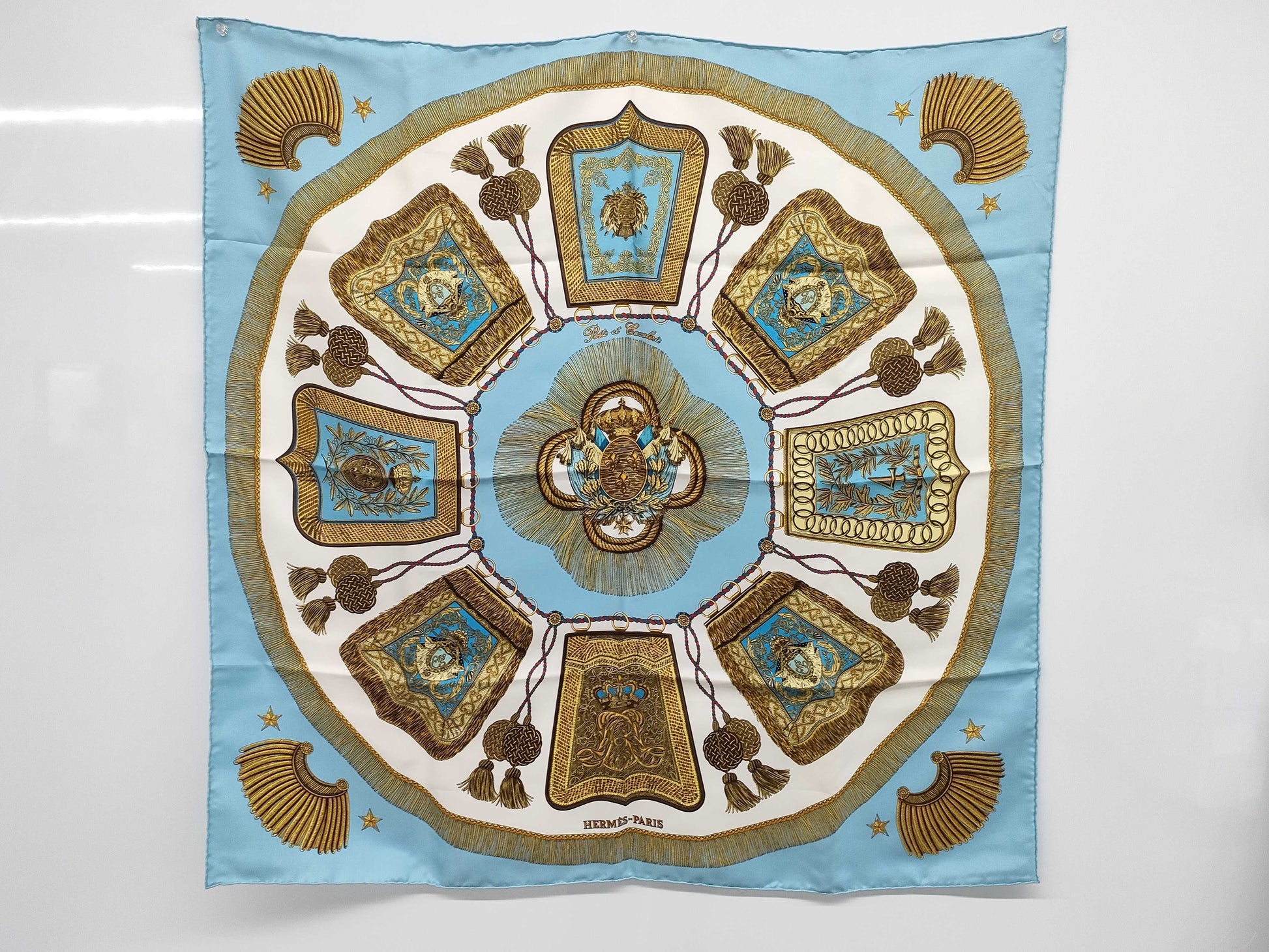 HERMES Poste et Cavalerie Sabre-decorated Scarf Bag