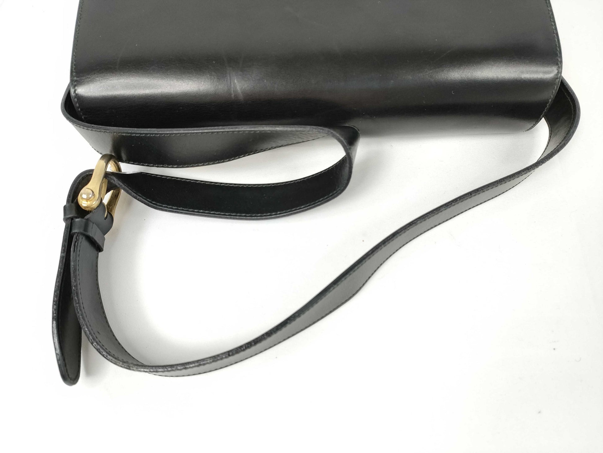 CELINE Leather Shoulder Bag with Triomphe Hardware