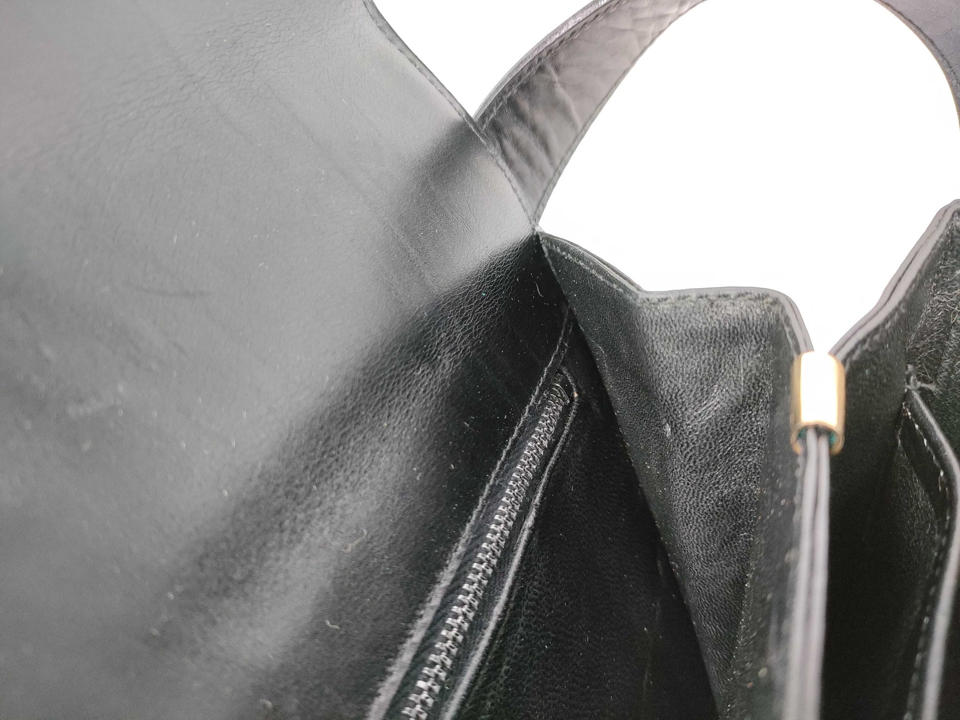 CELINE Leather Shoulder Bag with Triomphe Hardware