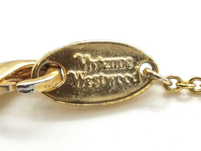  Vivienne Westwood Vivienne Westwood / Orb / Gold Necklace / Multicolor Stone Necklace