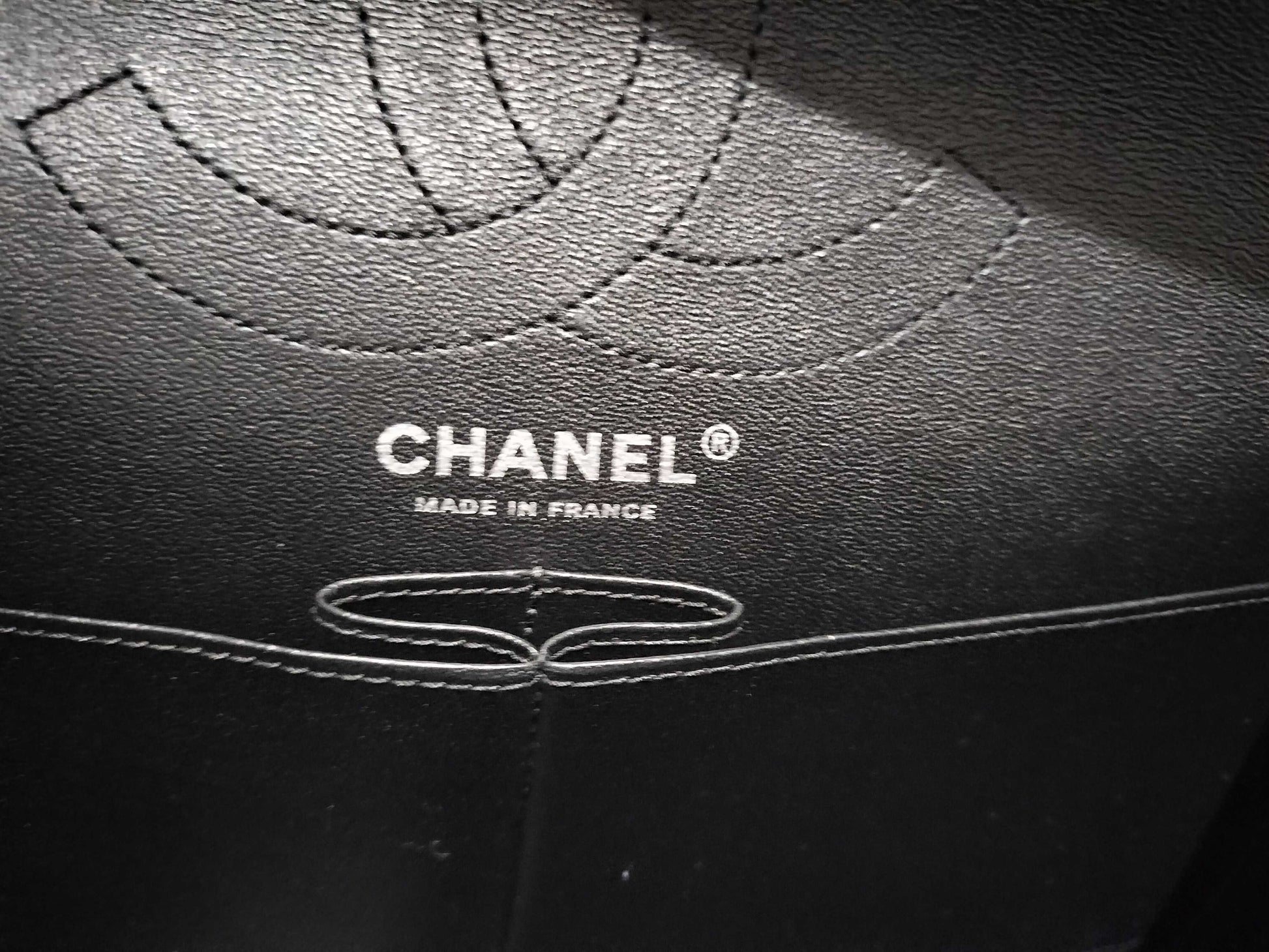 CHANEL So Black Chevron 2.55 Double Flap Shoulder Bag