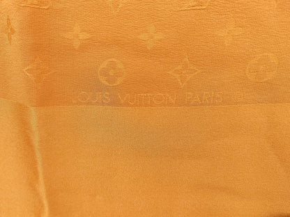 LOUIS VUITTON Monogram Scarf Orange Scarf