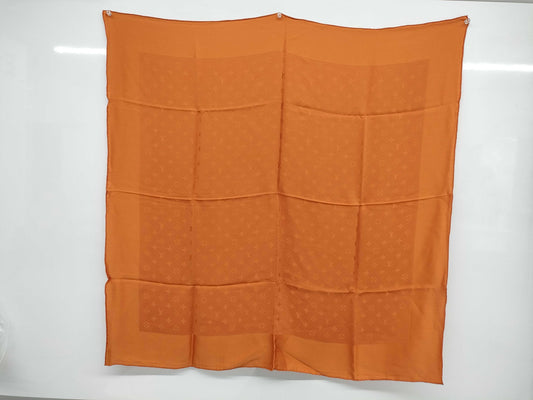 LOUIS VUITTON Monogram Scarf Orange Scarf