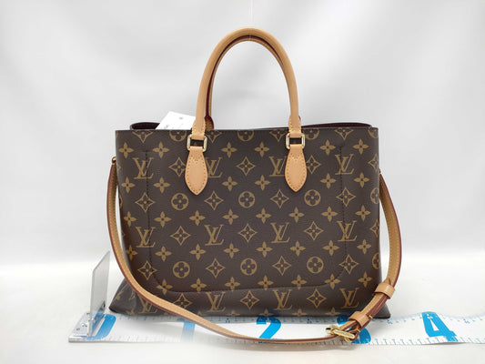 LOUIS VUITTON Monogram M43551 Flower Tote Handbag with Strap