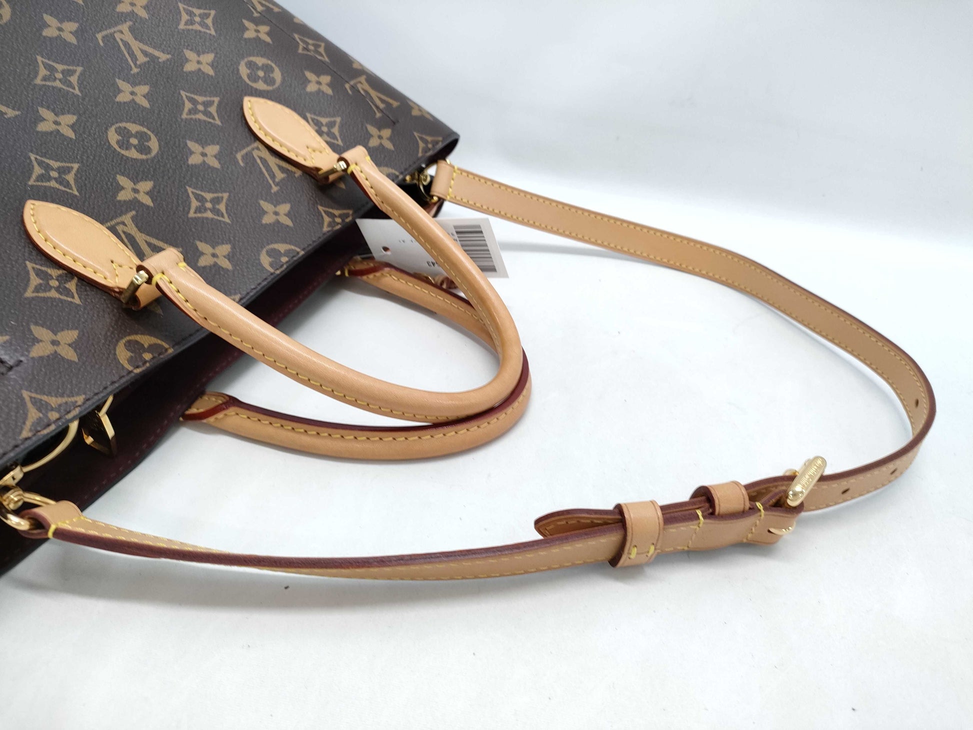 LOUIS VUITTON Monogram M43551 Flower Tote Handbag with Strap