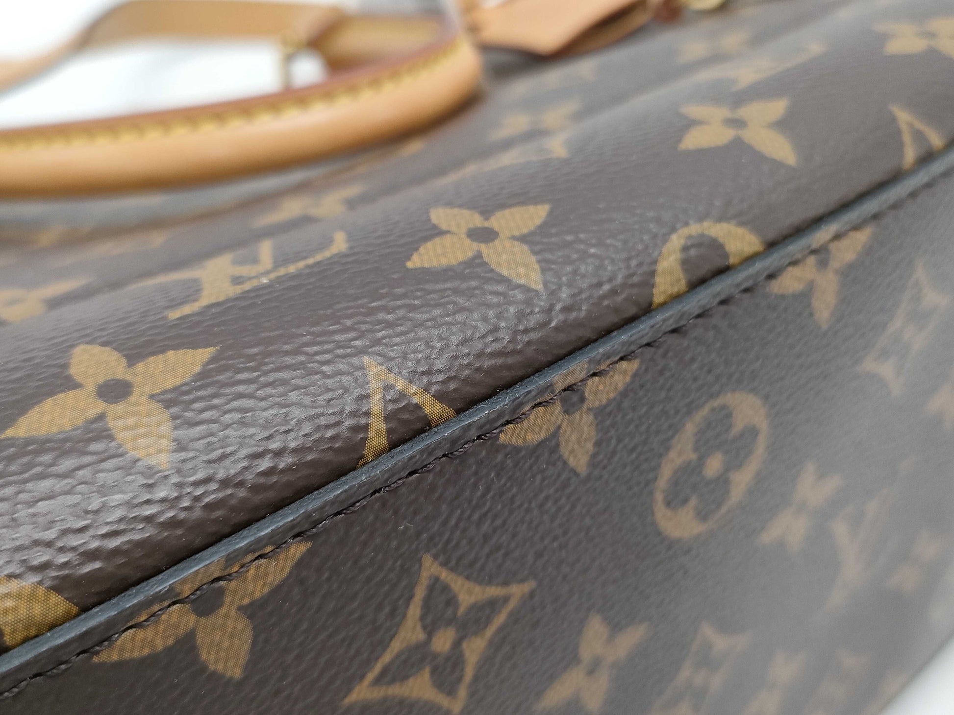 LOUIS VUITTON Monogram M43551 Flower Tote Handbag with Strap