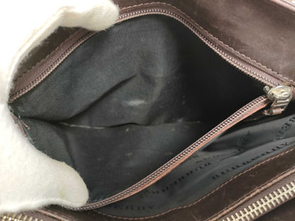 BURBERRY Check Pattern Handbag