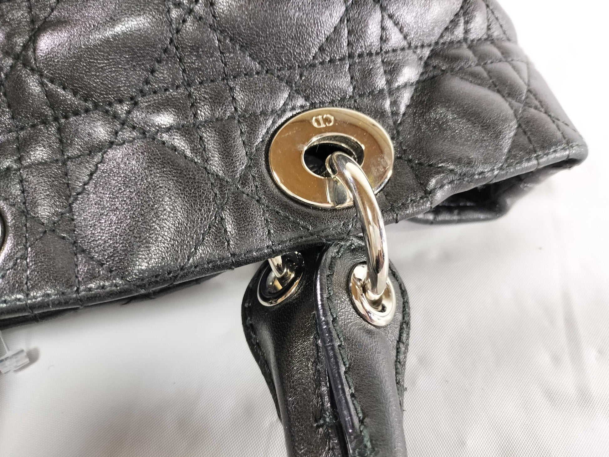 Dior Lady Dior Cannage Hand Tote Bag