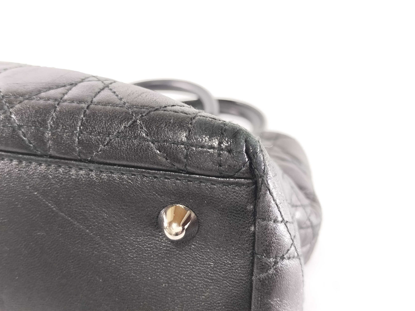 Dior Lady Dior Cannage Hand Tote Bag