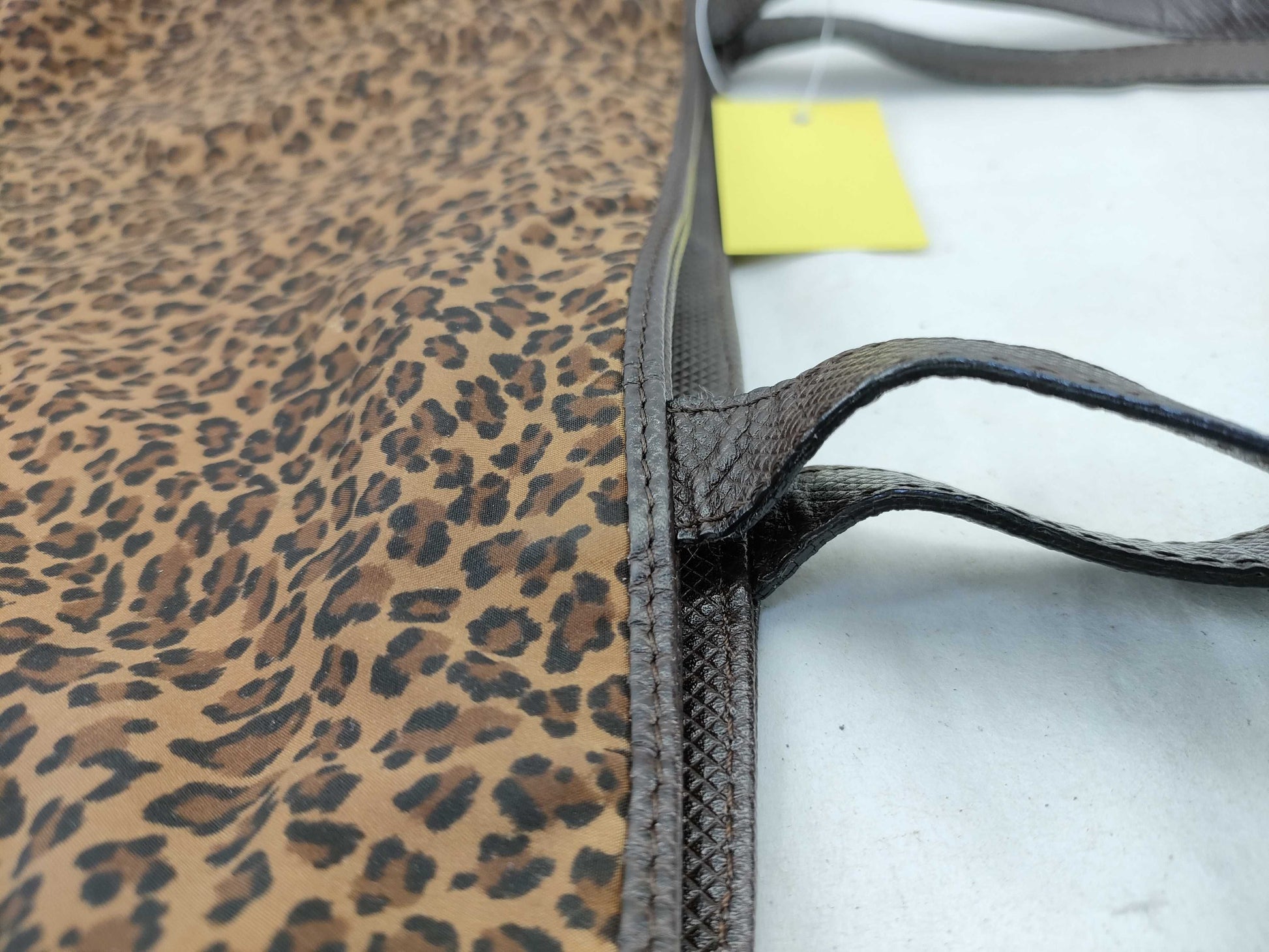 BOTTEGA VENETA Leopard Print Hand Business Bag