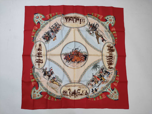 HERMES Carre CAVALIERS PEULS Scarf