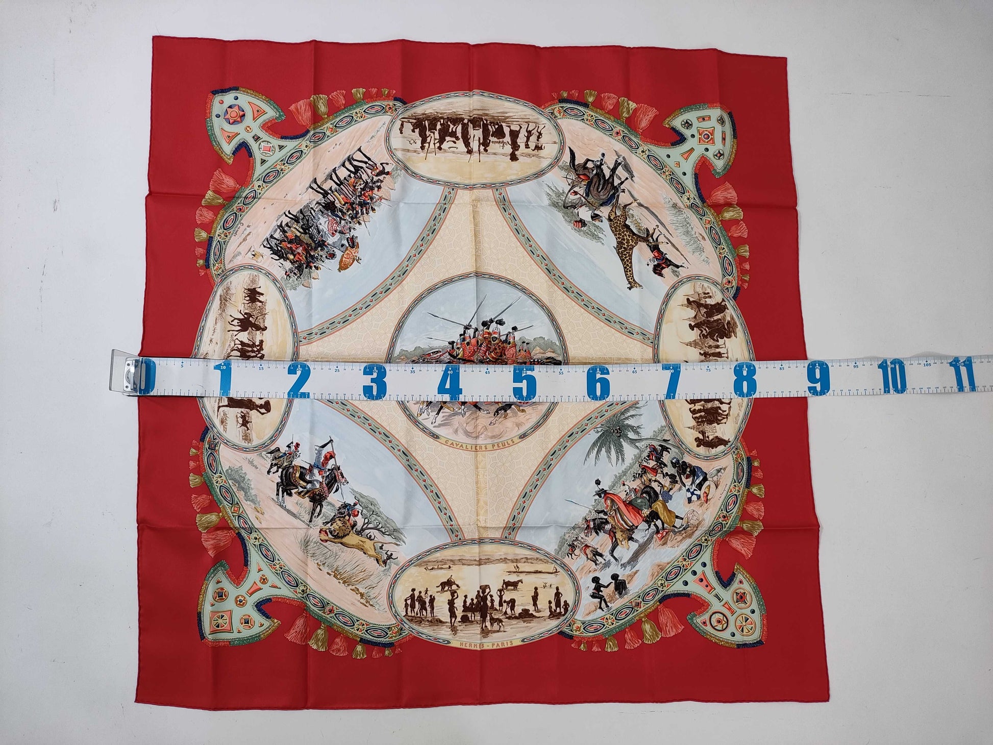 HERMES Carre CAVALIERS PEULS Scarf