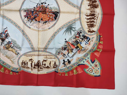 HERMES Carre CAVALIERS PEULS Scarf