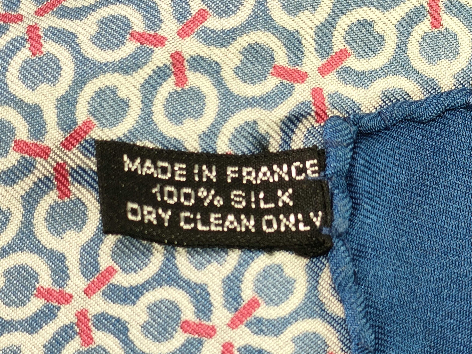 HERMES Carré 45 Chain Pattern Scarf