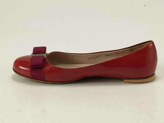Salvatore Ferragamo Vara Ribbon Red Pumps