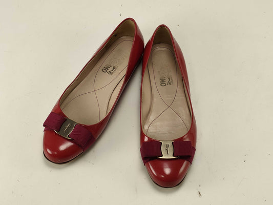 Salvatore Ferragamo Vara Ribbon Red Pumps