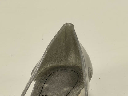 Salvatore Ferragamo Vara Ribbon Silver Pumps