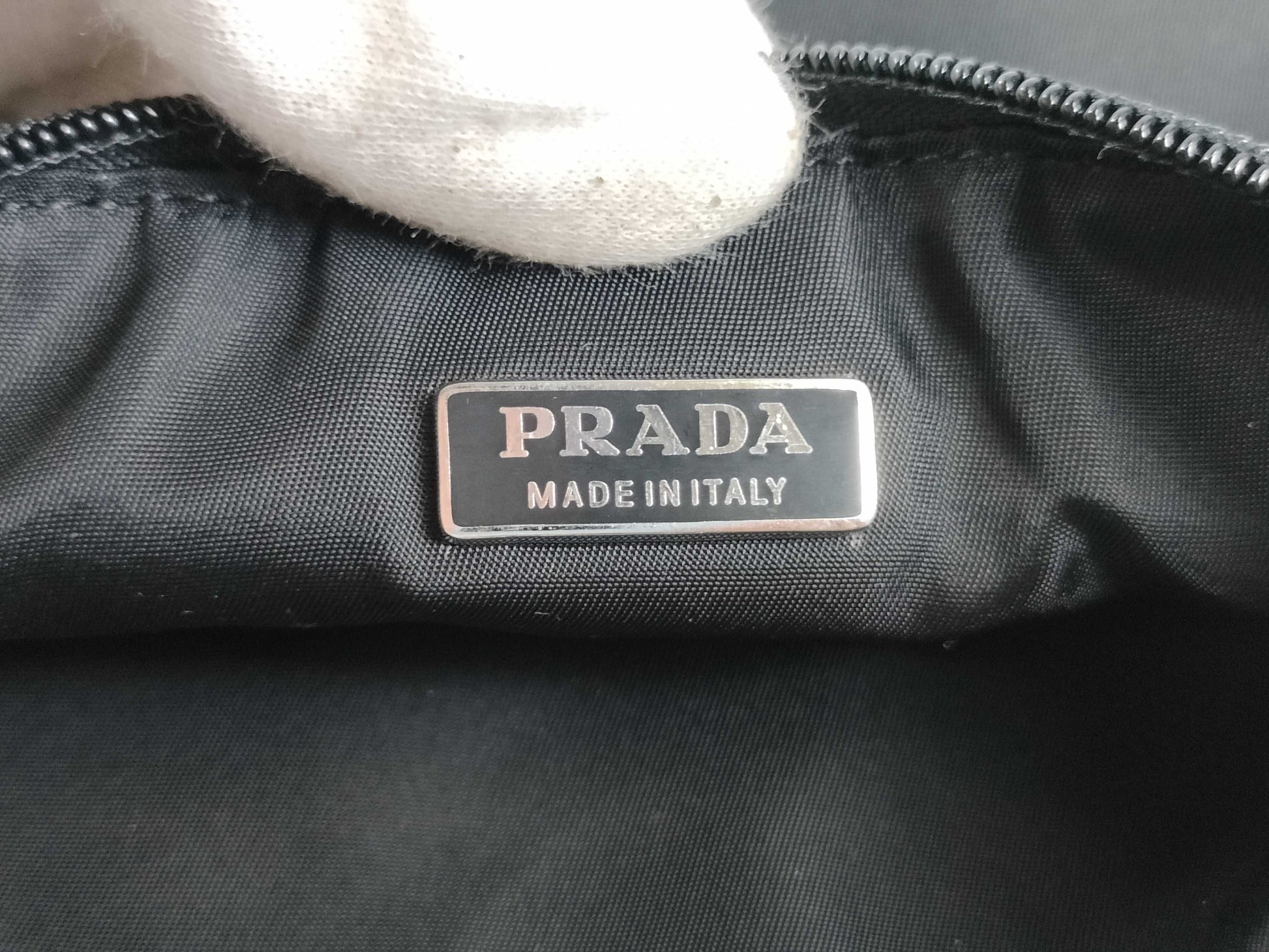 PRADA Nylon Mini Handbag Black Handbag