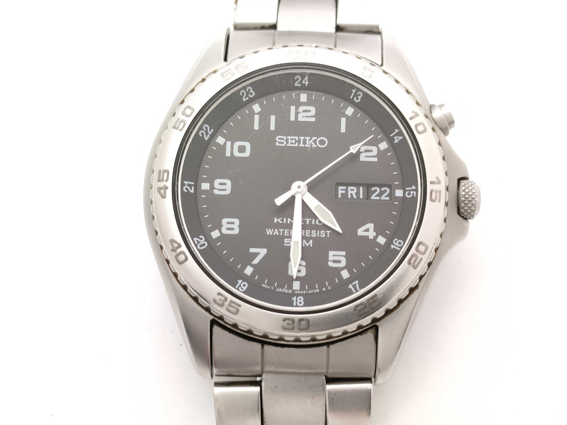 SEIKO 5M43-0D10 Water Resistant Men's Watch