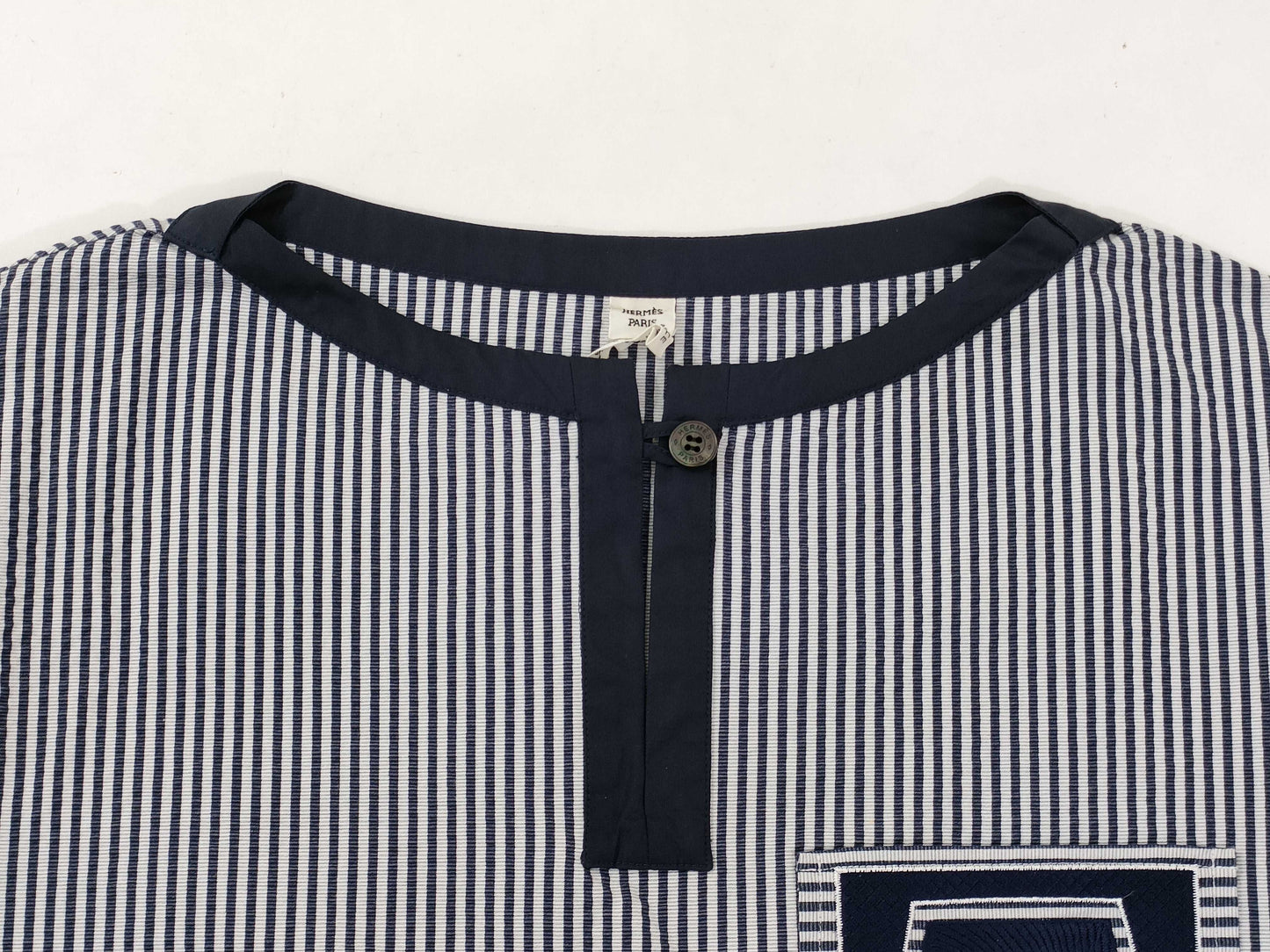 HERMES Beach Line Stripe Dress Dress